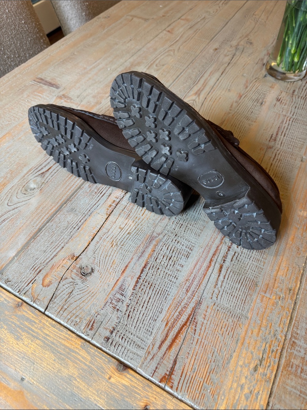 Gucci Brown Suede Horsebit Loafers - Picture 3 of 10